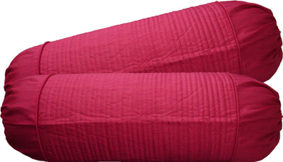 

HOME SHINE Striped Cushions Cover(Pack of 2, 40 cm*95 cm, Pink)
