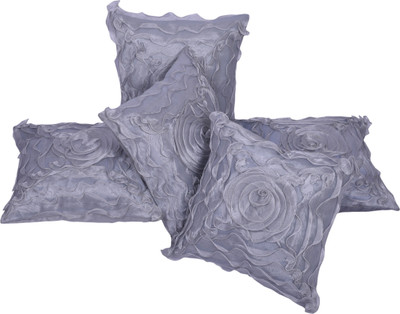 

Shine Villa Floral Cushions Cover(Pack of 5, 40 cm*40 cm, Silver)
