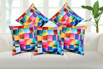 

The Intellect Bazaar Geometric Cushions Cover(Pack of 5, 40 cm*40 cm, Multicolor)