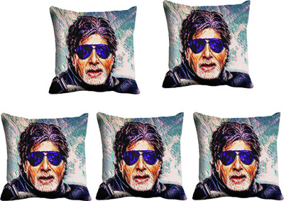 

IndiWeaves Printed Cushions Cover(Pack of 5, 30 cm*30 cm, Blue)
