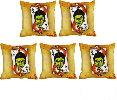 

IndiWeaves Printed Cushions Cover(Pack of 5, 40 cm*40 cm, Blue)