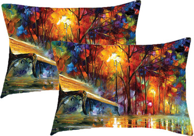 

Sleep Nature's Printed Pillows Cover(Pack of 2, 68.58 cm*45.72 cm, Multicolor)