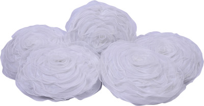 

Shine Villa Floral Cushions Cover(Pack of 5, 40 cm*40 cm, White)