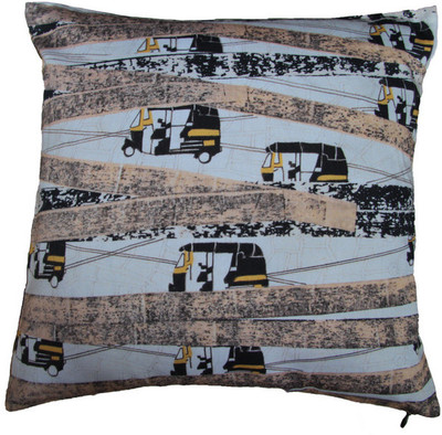

Indian Colours Abstract Cushions Cover(41 cm*41 cm, Multicolor)