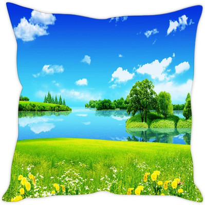 

Sleep Nature's Abstract Cushions Cover(30.63 cm*30.63 cm, Multicolor)