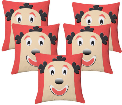

Lushomes Printed Cushions Cover(Pack of 5, 40 cm, Multicolor)