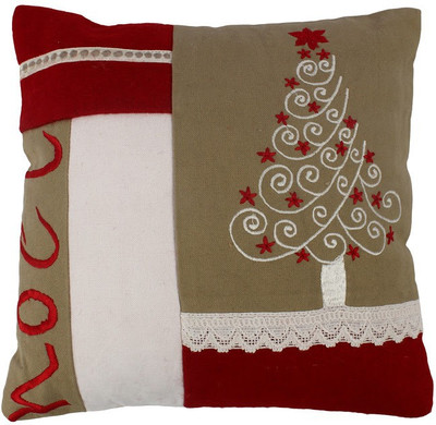 

The Decor Mart Embroidered Cushions Cover(24.13 cm, Red)