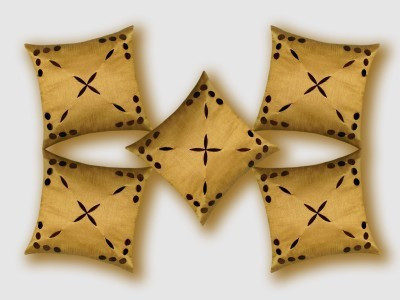 

Nikunj Floral Cushions Cover(Pack of 5, 40 cm*40 cm, Beige)