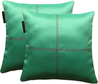 

Lushomes Geometric Cushions Cover(Pack of 2, 40 cm*40 cm, Light Green)