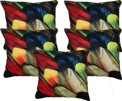 

HOME SHINE Abstract Cushions Cover(Pack of 5, 40 cm*40 cm, Multicolor)