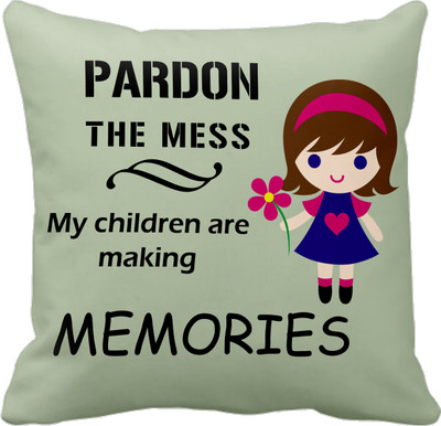 

Tied Ribbons Printed Cushions Cover(30 cm*30 cm, Multicolor)