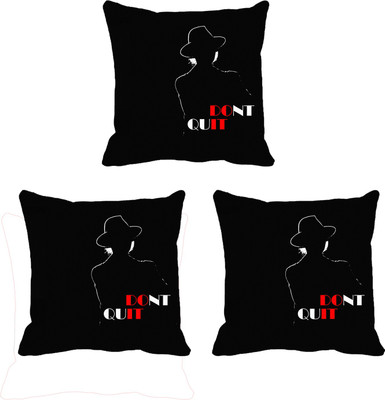 

IndiWeaves Printed Cushions Cover(Pack of 3, 16 cm*16 cm, White, Orange), Orange;white