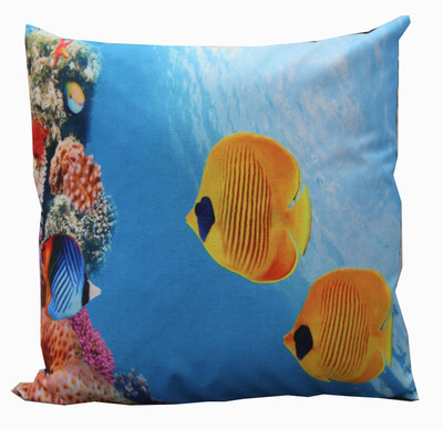 

Adishma Printed Cushions Cover(40 cm, Blue)