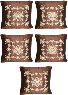 

HOMEWARDS Embroidered Cushions Cover(Pack of 5, 40 cm*40 cm, Multicolor)
