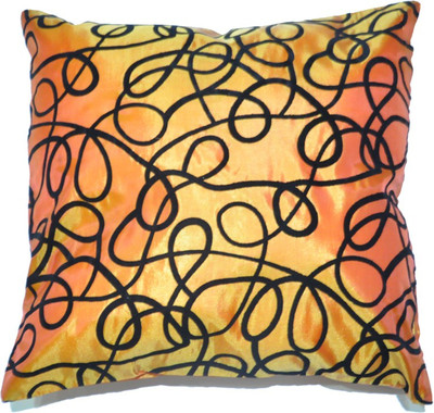 

Koncepts Self Design Cushions & Pillows Cover(42 cm*42 cm, Orange)