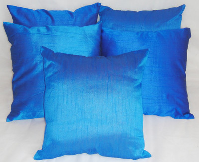 

ASC Plain Cushions Cover(Pack of 5, 40.64 cm*40.64 cm, Blue)