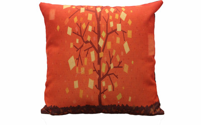 

Adishma Printed Cushions Cover(40 cm*40 cm, Orange)
