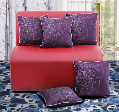 43% OFF on Dekor World Embroidered Cushions Cover(Pack of 5, 40 cm*40 cm, Purple) 43% OFF on Dekor World Embroidered Cushions Cover(Pack of 5, 40 cm*40 cm, Purple)