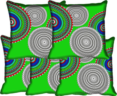 

IndiWeaves Printed Cushions Cover(Pack of 5, 30 cm*30 cm, Multicolor)