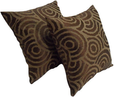 

Snuggle Printed Cushions Cover(Pack of 2, 40 cm*40 cm, Brown)