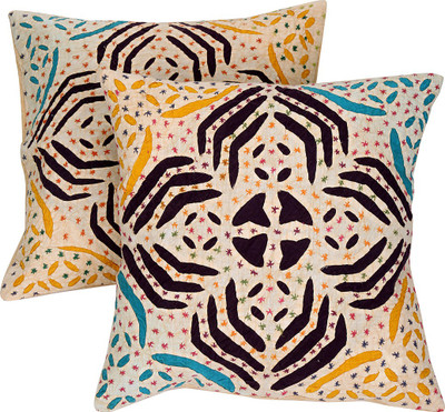 

Rajrang Abstract Cushions Cover(Pack of 2, 40 cm, Beige)