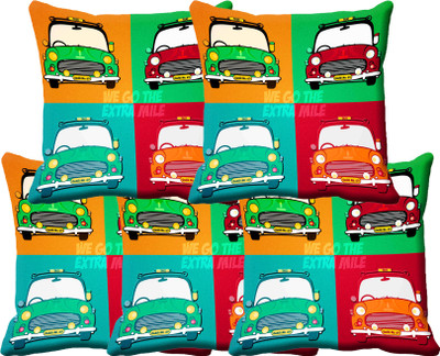 

IndiWeaves Printed Cushions Cover(Pack of 5, 30 cm*30 cm, Multicolor)