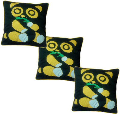 

Hugs N Rugs Embroidered Cushions Cover(Pack of 3, 40 cm*40 cm, Multicolor)
