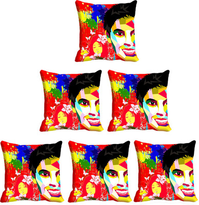

IndiWeaves Printed Cushions Cover(Pack of 6, 30 cm*30 cm, Multicolor)