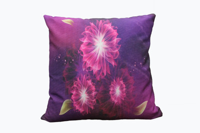 Adishma Printed Cushions Cover(40 cm*40 cm, Purple, Pink), Pink;purple