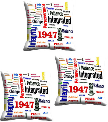 

IndiWeaves Printed Cushions Cover(Pack of 3, 12 cm*12 cm, Green, Red, Blue), Blue;green;red