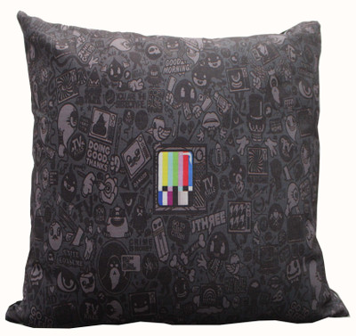 

Adishma Printed Cushions Cover(40 cm*40 cm, Black)