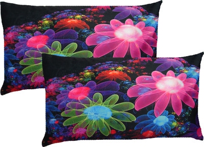 

HOME SHINE Printed Pillows Cover(Pack of 2, 45 cm*70 cm, Multicolor)