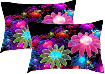 Sleep Nature's Printed Pillows Cover(Pack of 2, 68.58 cm*45.72 cm, Multicolor)