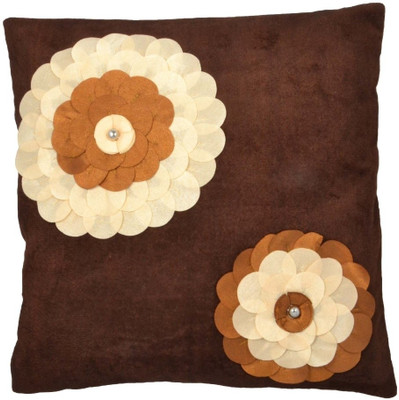 

Nikunj Floral Cushions Cover(Pack of 5, 40 cm*40 cm, Brown)