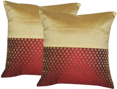 PInK PARROT Polyester Cushions & Bolsters Cover(45 cm*45 cm, Pack of 2, Multicolor)