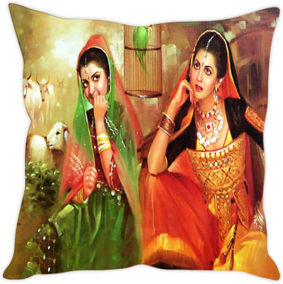 

Sleep Nature's Abstract Cushions Cover(30.63 cm*30.63 cm, Multicolor)