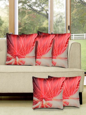 

Alina Decor Printed Cushions Cover(Pack of 5, 40.64 cm, Red)