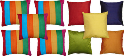 

HOME SHINE Striped Cushions Cover(40 cm*40 cm, Multicolor)