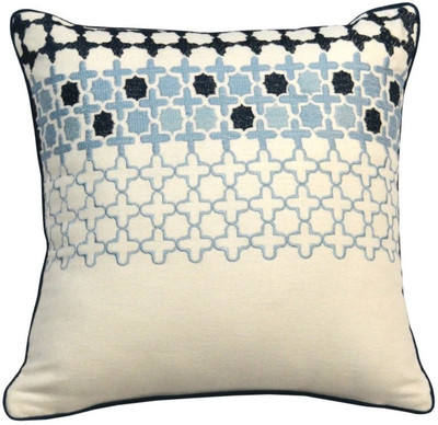 

YAMINI Embroidered Cushions Cover(30 cm*30 cm, Blue)