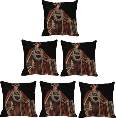

IndiWeaves Printed Cushions Cover(Pack of 6, 30 cm*30 cm, Multicolor)
