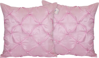 ZIKRAK EXIM Geometric Cushions Cover(Pack of 2, 40 cm*40 cm, Pink)