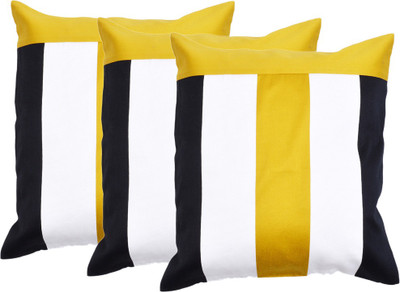 

MABA Striped Cushions & Bolsters Cover(Pack of 3, 40 cm*40 cm, Multicolor)