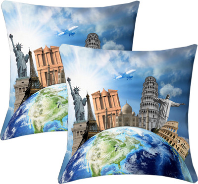 

Lushomes Printed Cushions Cover(Pack of 2, 60 cm, Multicolor)