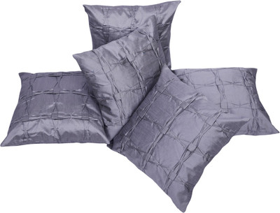 

Shine Villa Striped Cushions Cover(Pack of 5, 40 cm*40 cm, Silver)
