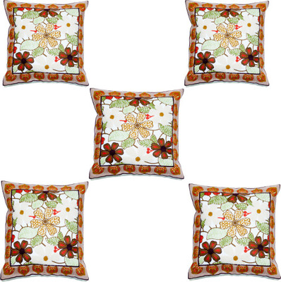 

Koncepts Embroidered Cushions & Pillows Cover(Pack of 5, 42 cm*42 cm, Multicolor)