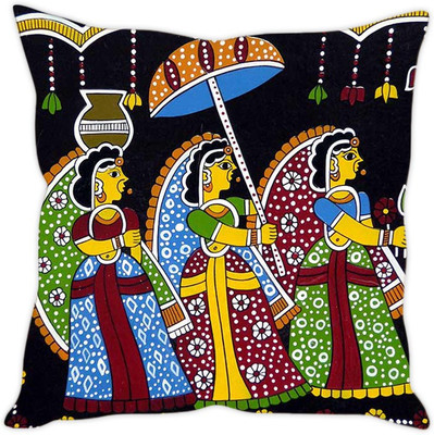 

Sleep Nature's Abstract Cushions Cover(30.63 cm*30.63 cm, Multicolor)