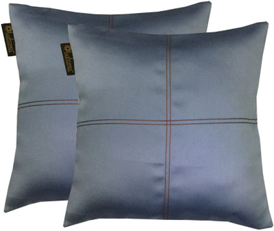 

Lushomes Plain Cushions Cover(Pack of 2, 40 cm*40 cm, Dark Blue)