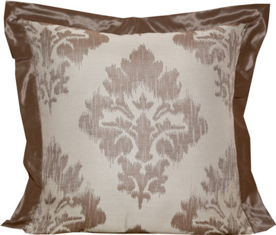 

Maba Damask Cushions Cover(Pack of 3, 43 cm*43 cm, Brown)