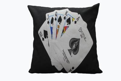 

Adishma Printed Cushions Cover(40 cm*40 cm, Black, White)
