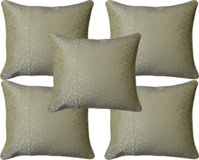 

HOME SHINE Floral Cushions Cover(Pack of 5, 40 cm*40 cm, Beige)